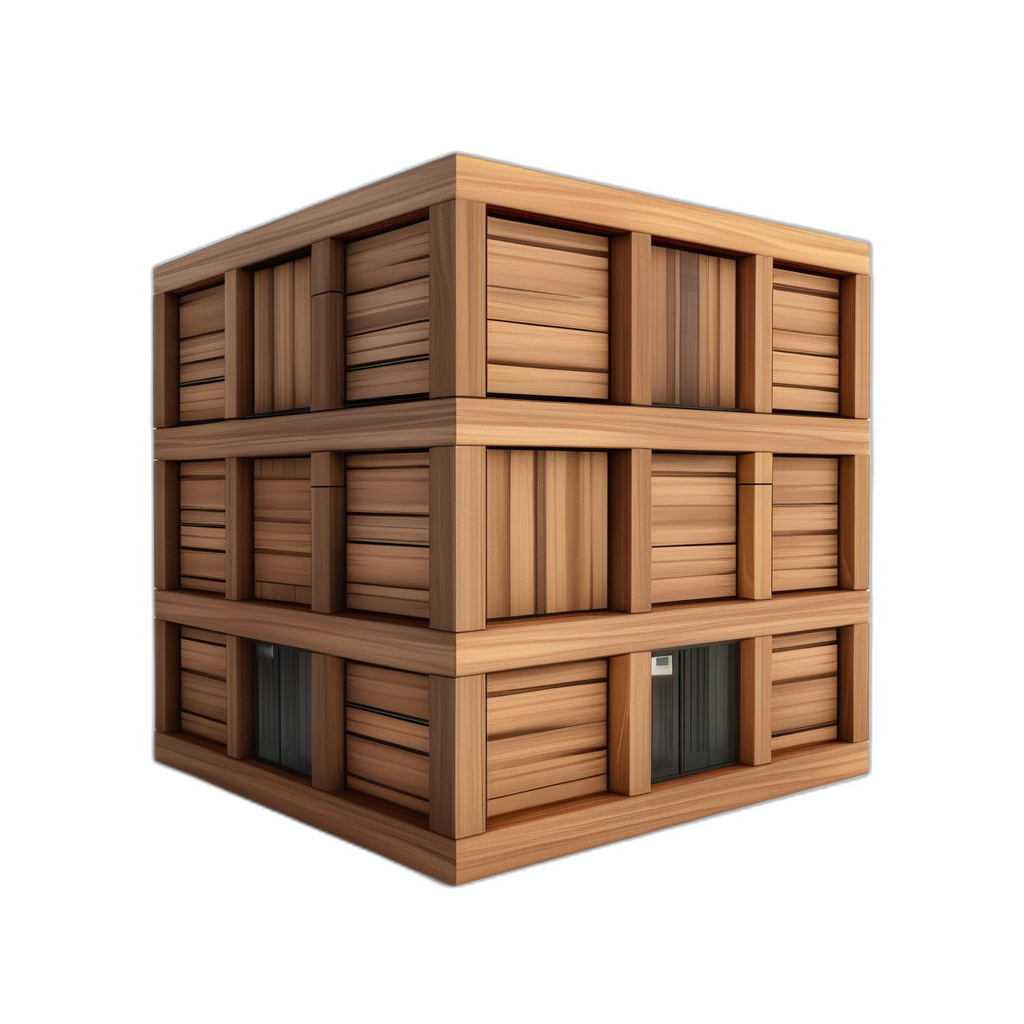 Wall Straight Wood Module