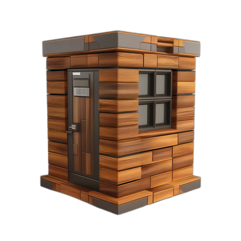Wall Corner Wood Module