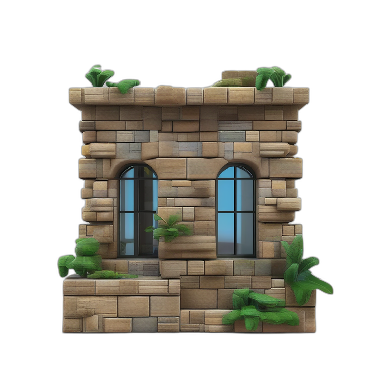 Window Stone Wall Module