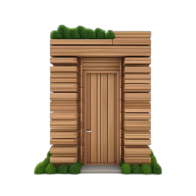 Wall Doorway Wood Module
