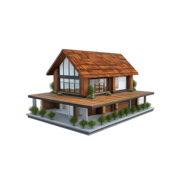 Roof Flat Wood Module