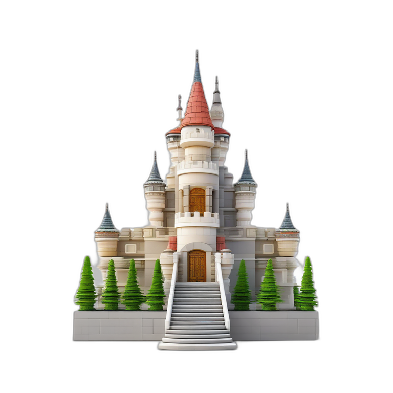 Straight Castle Stairs Module