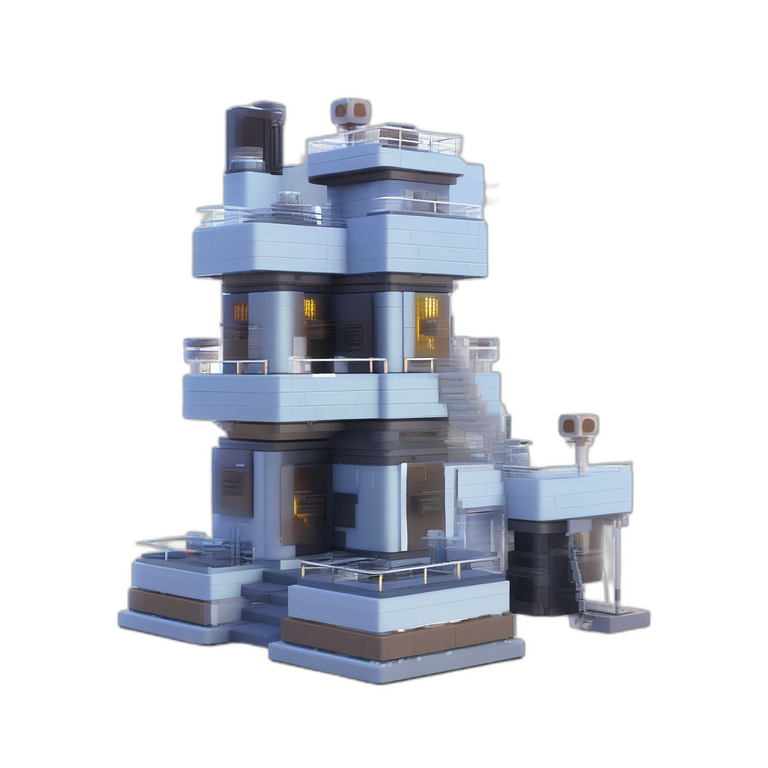 Corner Sci-Fi Stairs Module