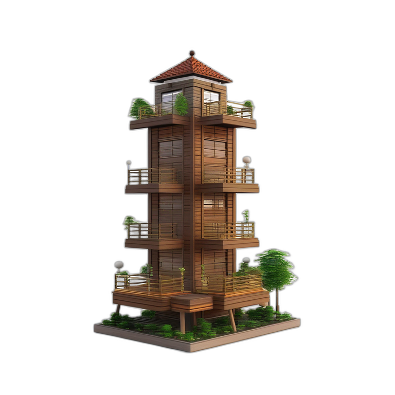 Tower Base Wood Module
