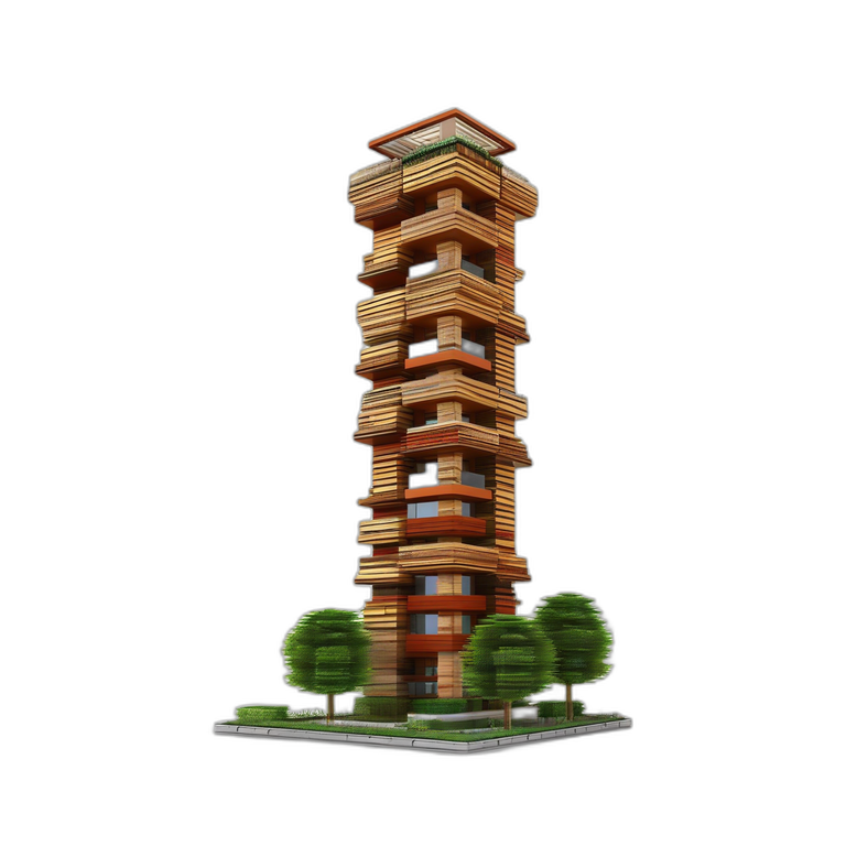 Pillar Tall Wood Module