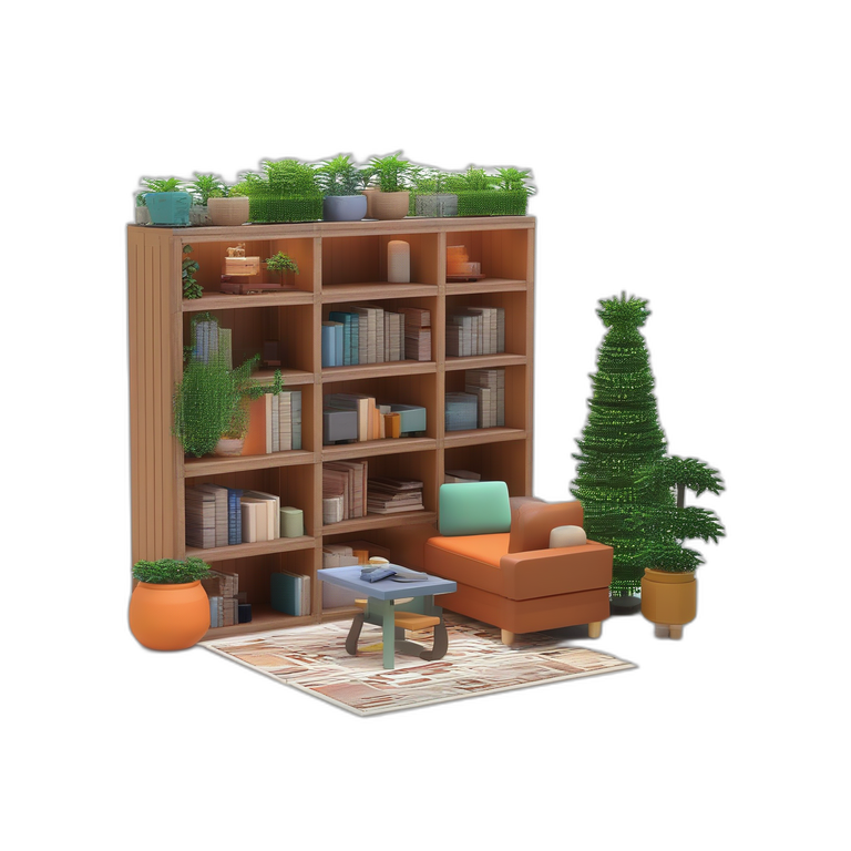 Cozy Bookshelf