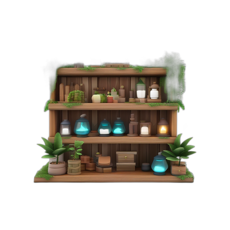 Cozy Potion Shelf