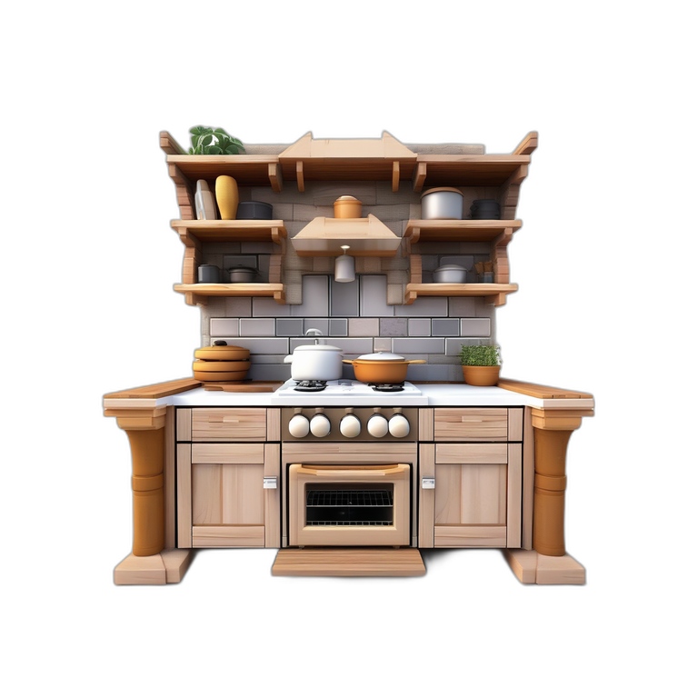 Rustic Kitchen Stove