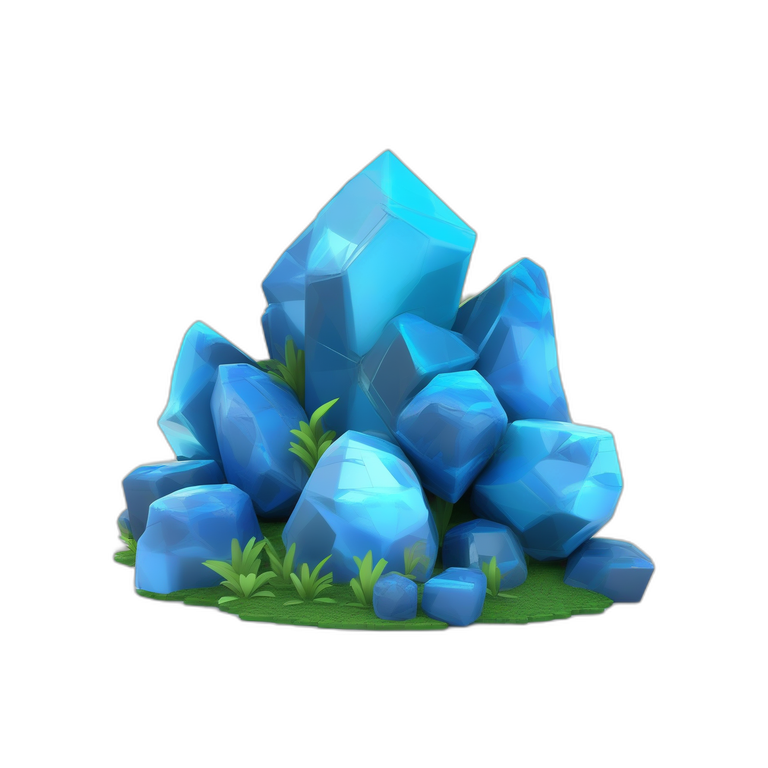 Blue Crystal Rock
