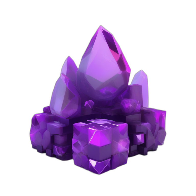 Purple Crystal Rock