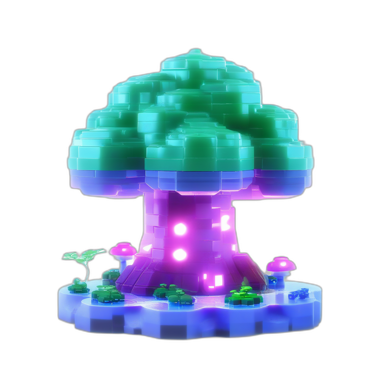 Glow Mushroom Tree